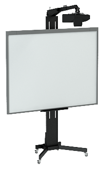 Напольная стойка для интерактивной доски с кронштейном для кф проектора  ALG BRD 4