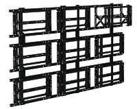 Каркас настенный для видеостены полного выдвижения TEGAR WMS W PO 3x3
