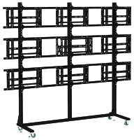 Каркас напольный для видеостены полного выдвижения TEGAR WMS F PO 3x3