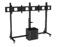 Напольная стойка для ВКС c RACK шкафом на два монитора TEGAR VCS F13