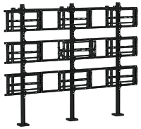 Каркас напольно-настенный для видеостены полного выдвижения ALG WMS FW PO 3x3