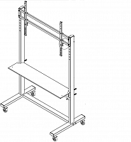 Стойка напольная для интерактивной панели с полкой ALG-NS-1