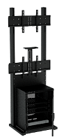 Напольная стойка для ВКС на два монитора ALG VCS F5